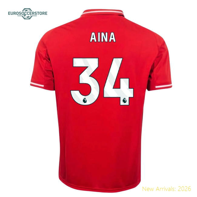 2025-2026 Nottingham Forest Home Shirt (Kids) (Aina 34)