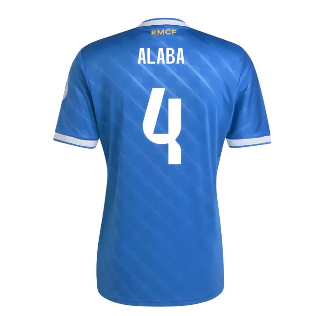 2025-2026 Real Madrid Third Football Shirt (Alaba 4) Stretch Fabric