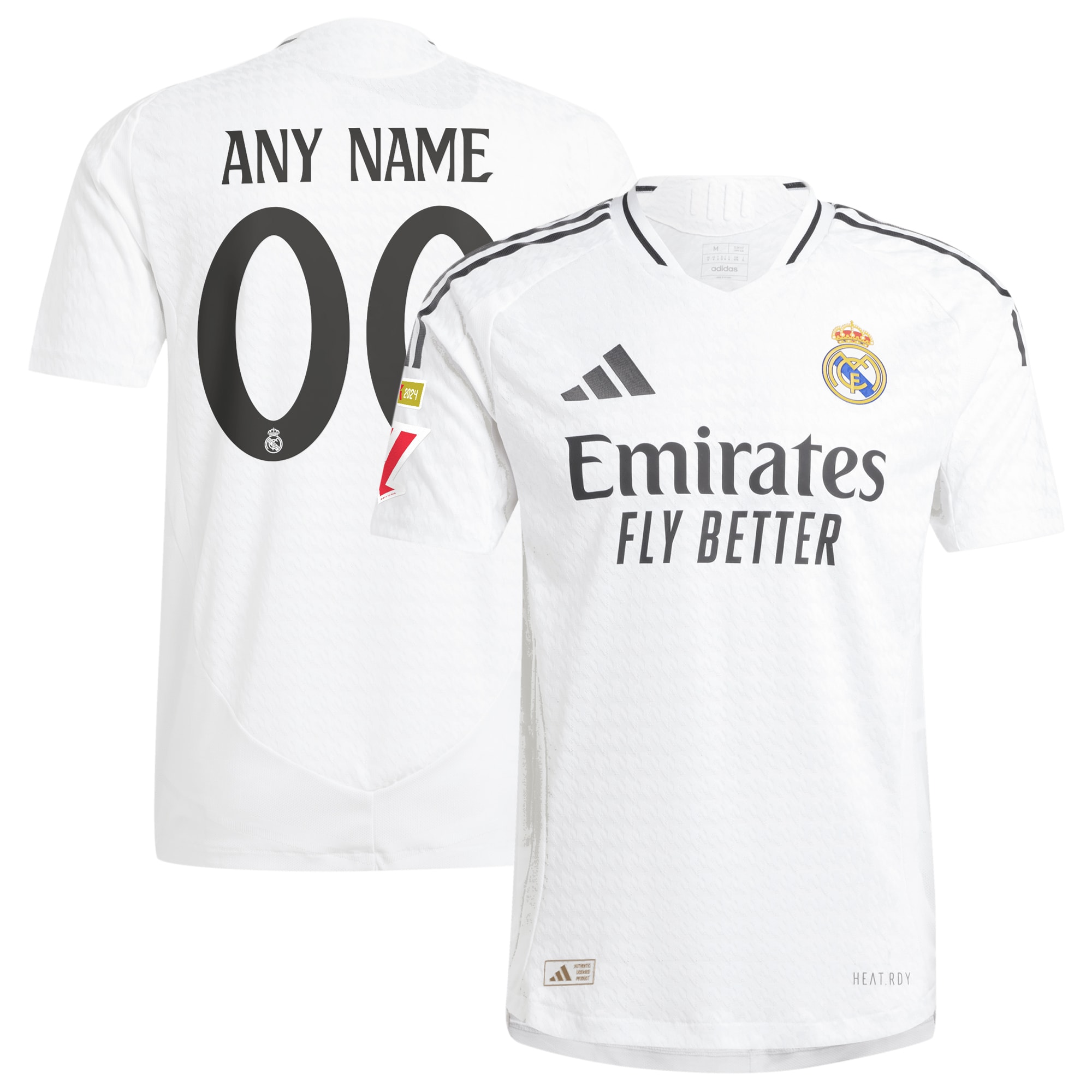 [SJH] Real Madrid 2024/25 Home Authentic Custom Jersey - White