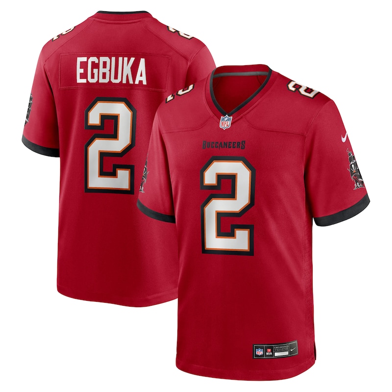 None Emeka Egbuka TB Buccaneers Bold Pro-Level Jersey Football Apparel