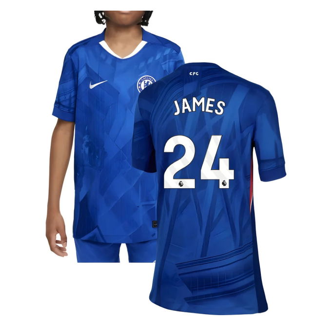 Passionate Chelsea Chelsea Home Shirt Kids James #24 Premium Quali...