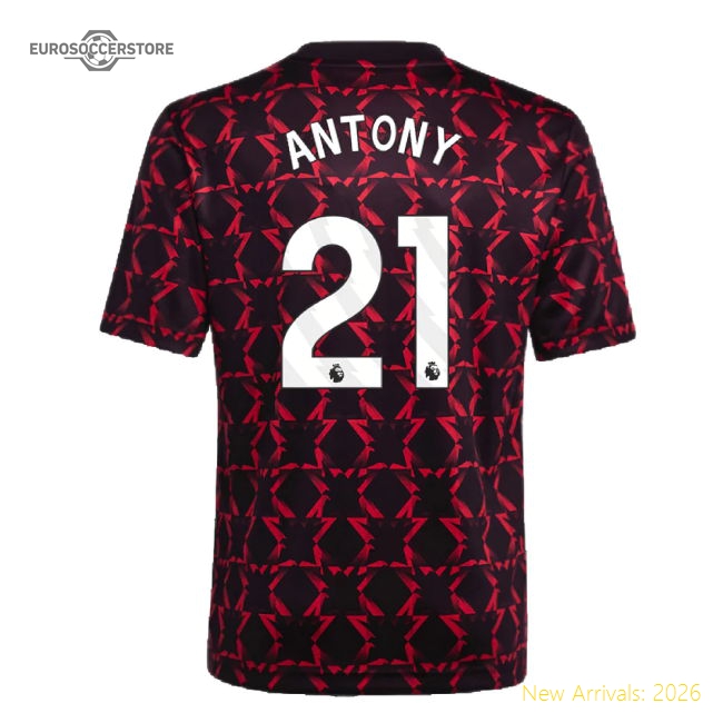 Durable Man Utd Kids Antony Jersey 2024-2025 Flexible Stretchy