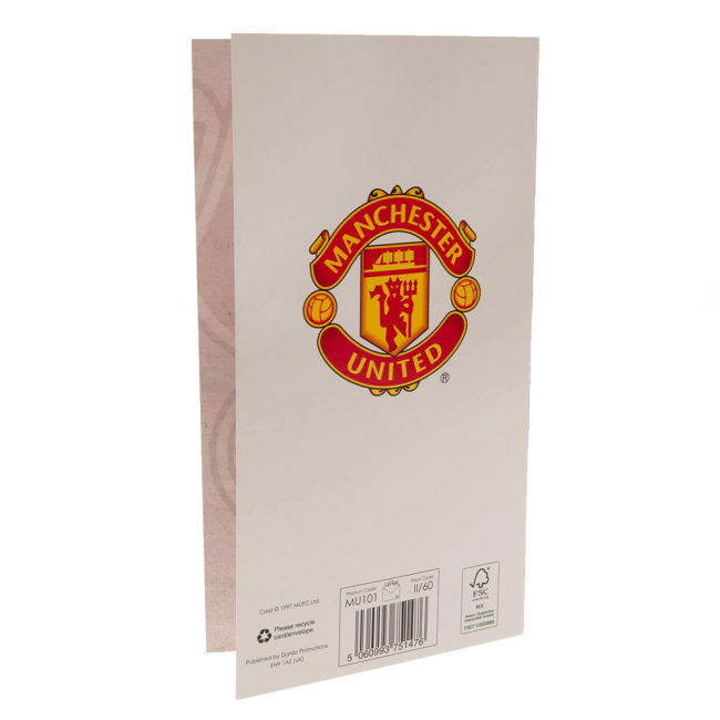 Manchester United FC Retro Jersey Birthday Card