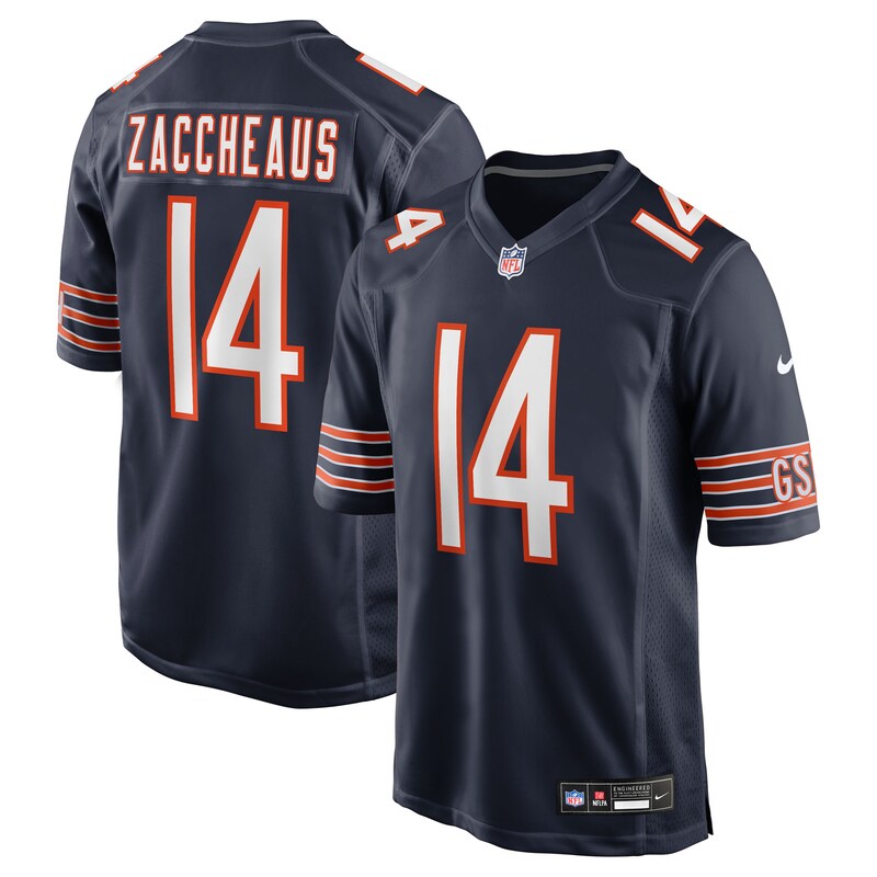 None Olamide Zaccheaus CHI Bears Vintage Official Jersey Game Day Wear