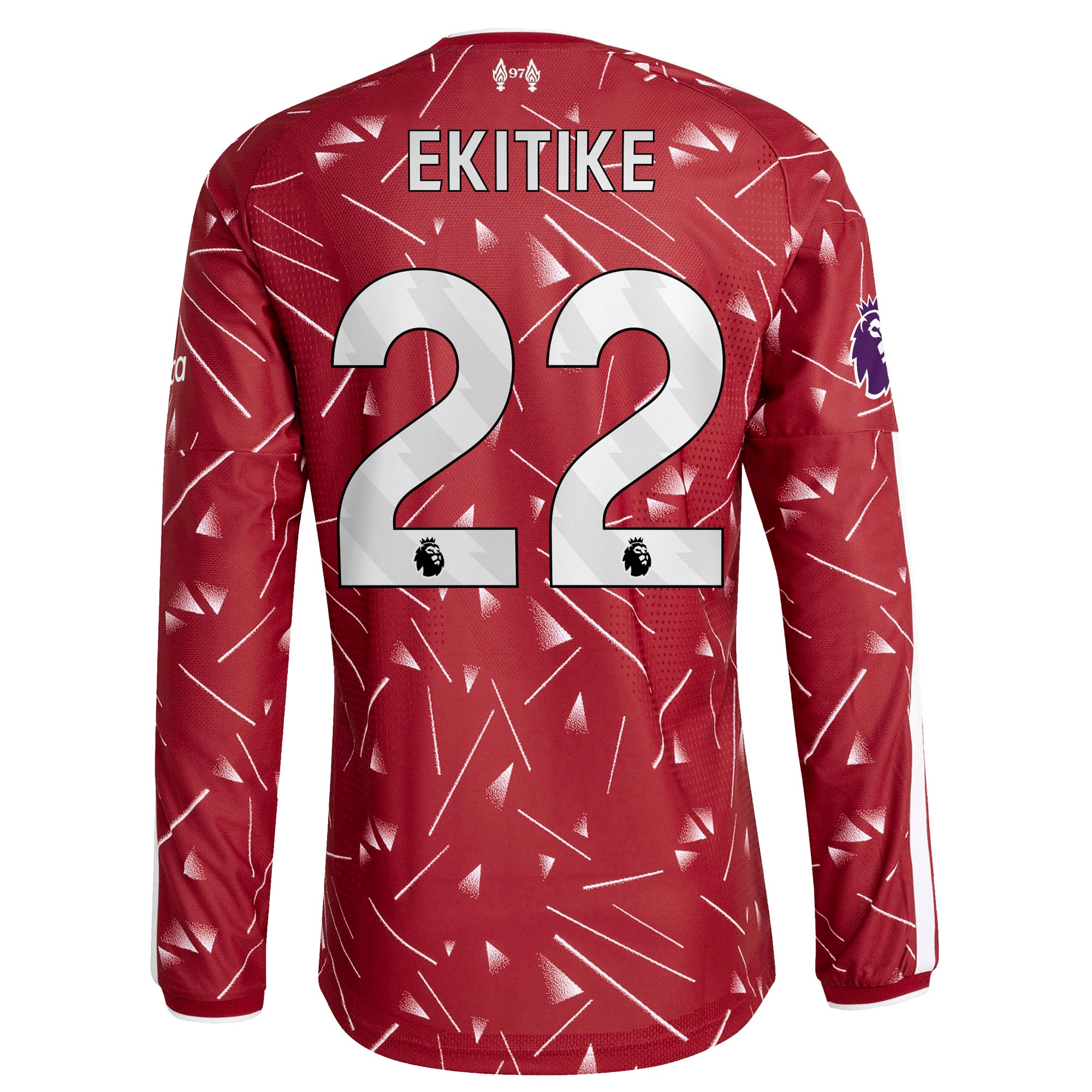 [SJH] Hugo Ekitike Liverpool 2026/27 Home On-Field Authentic Long Sleeve Jersey - Red