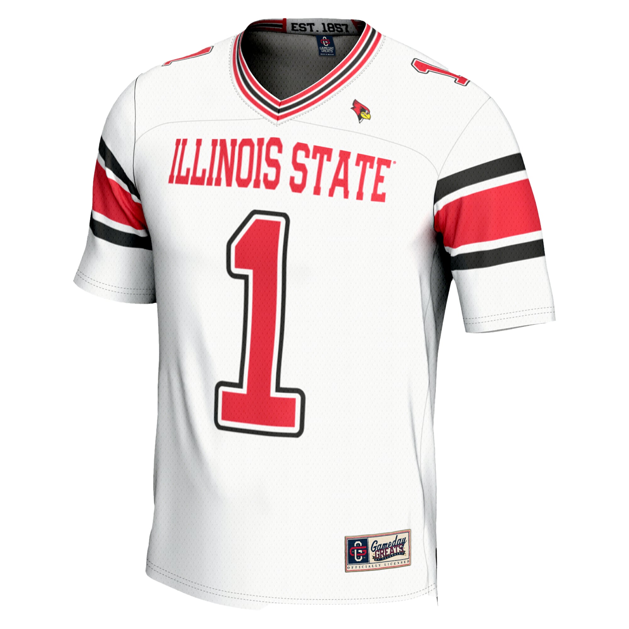 [Youth] Illinois State Redbirds #1 Football Jersey - White | Stadium Series 2026/27