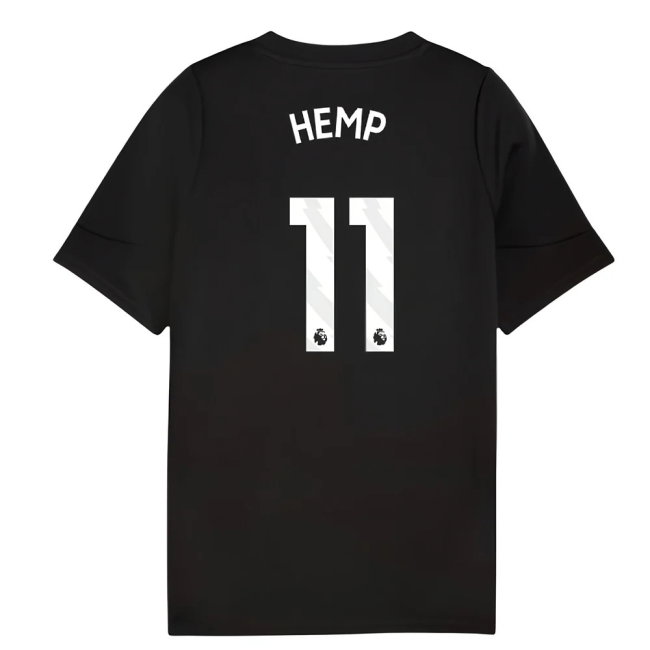 2025-2026 Man City Training Jersey (Black) - Kids (Hemp 11)
