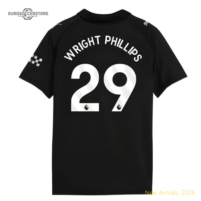 2025-2026 Performance Man City Away Shirt Kids Wright Phillips 29