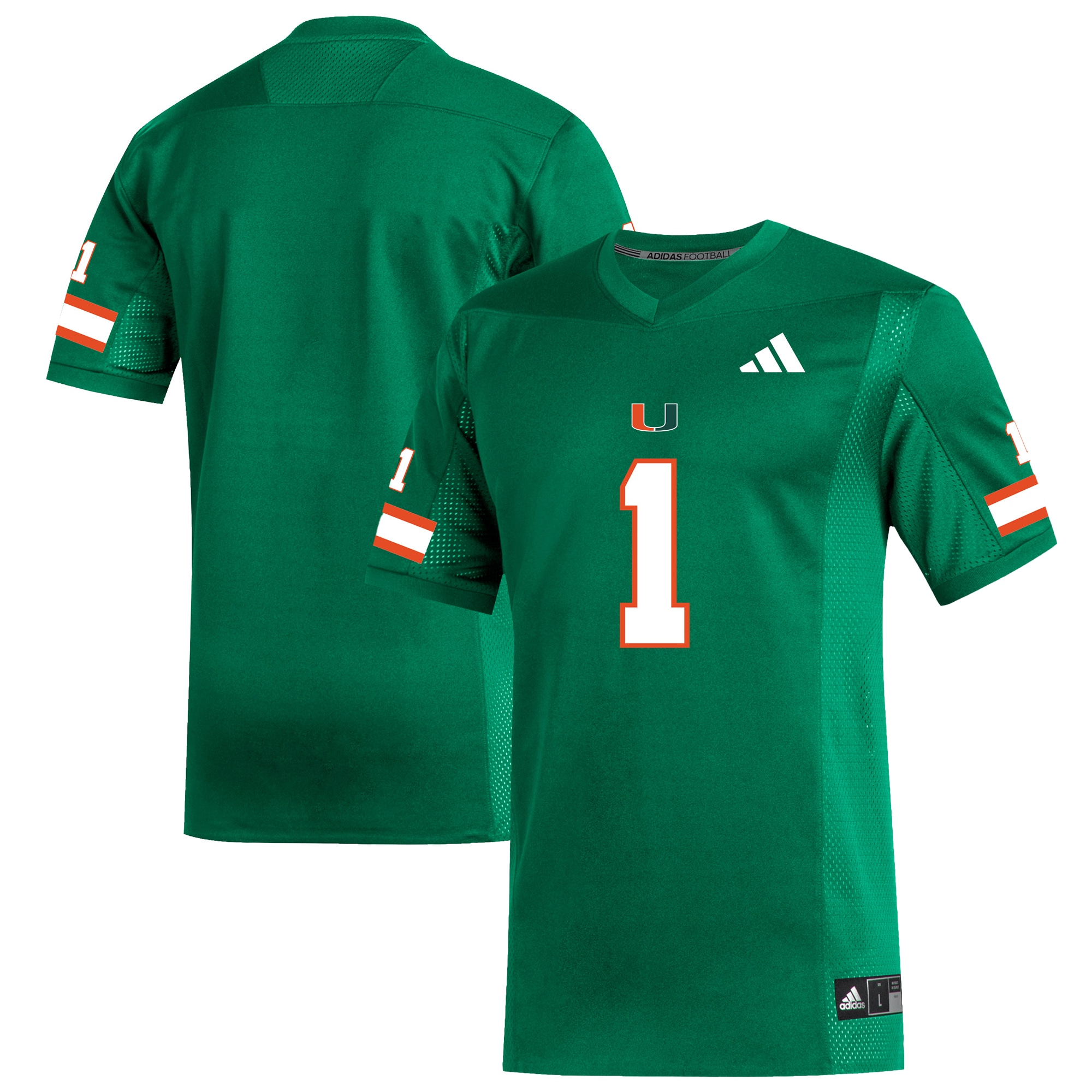 #1 Miami Hurricanes Replica 26/27 Football Jersey - Green