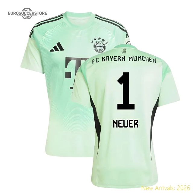 Performance 2025-2026 Bayern Munich Home Goalkeeper Shirt (Glory Mint) (Neuer