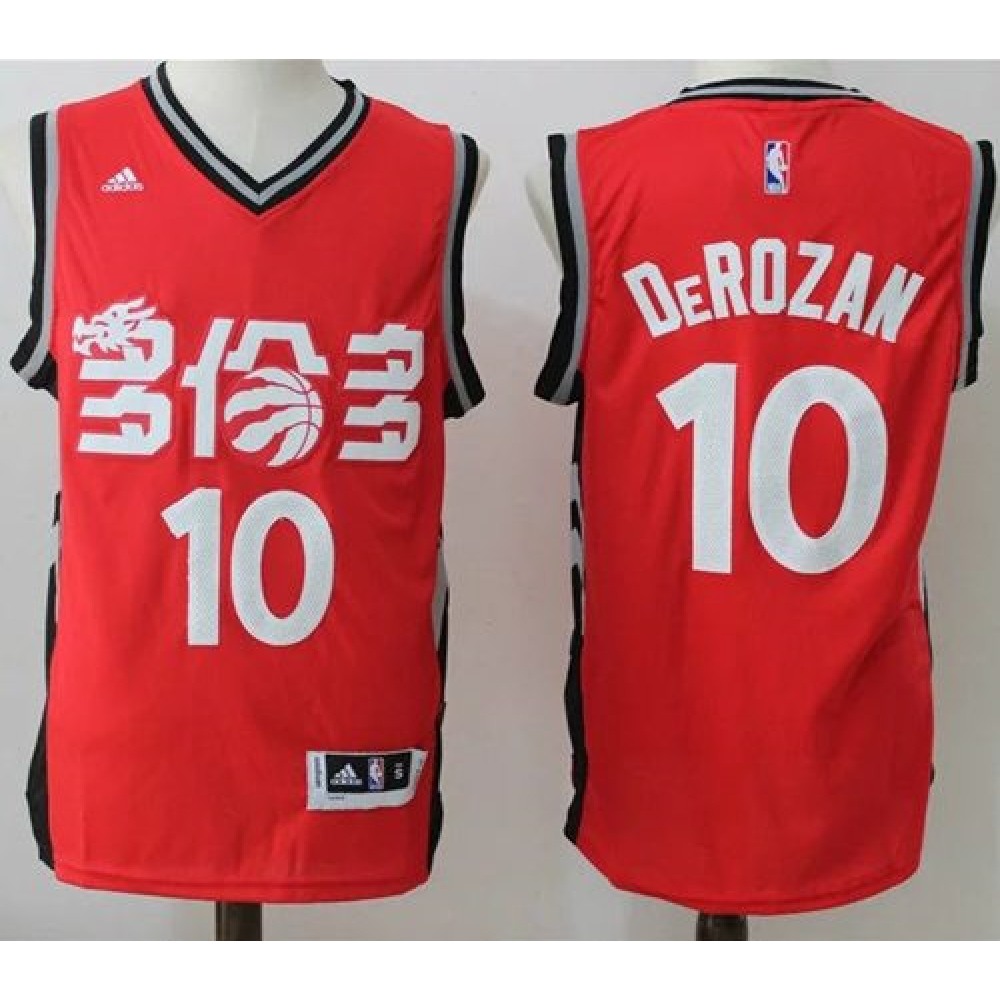 High-Quality Men's Toronto Raptors #10 DeMar Red Basketball Jersey