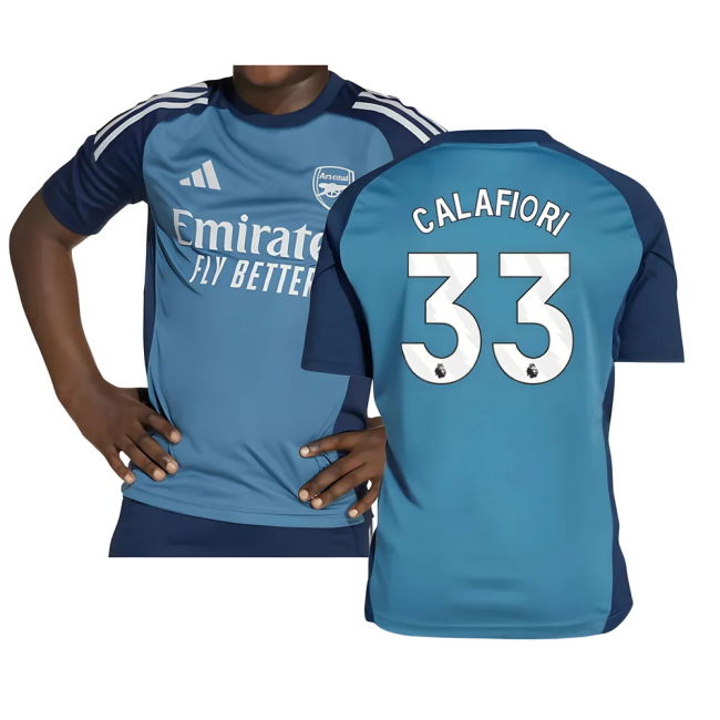 replica 2025-2026 Arsenal Training Shirt (Blanch Blue) - Kids (Cala...