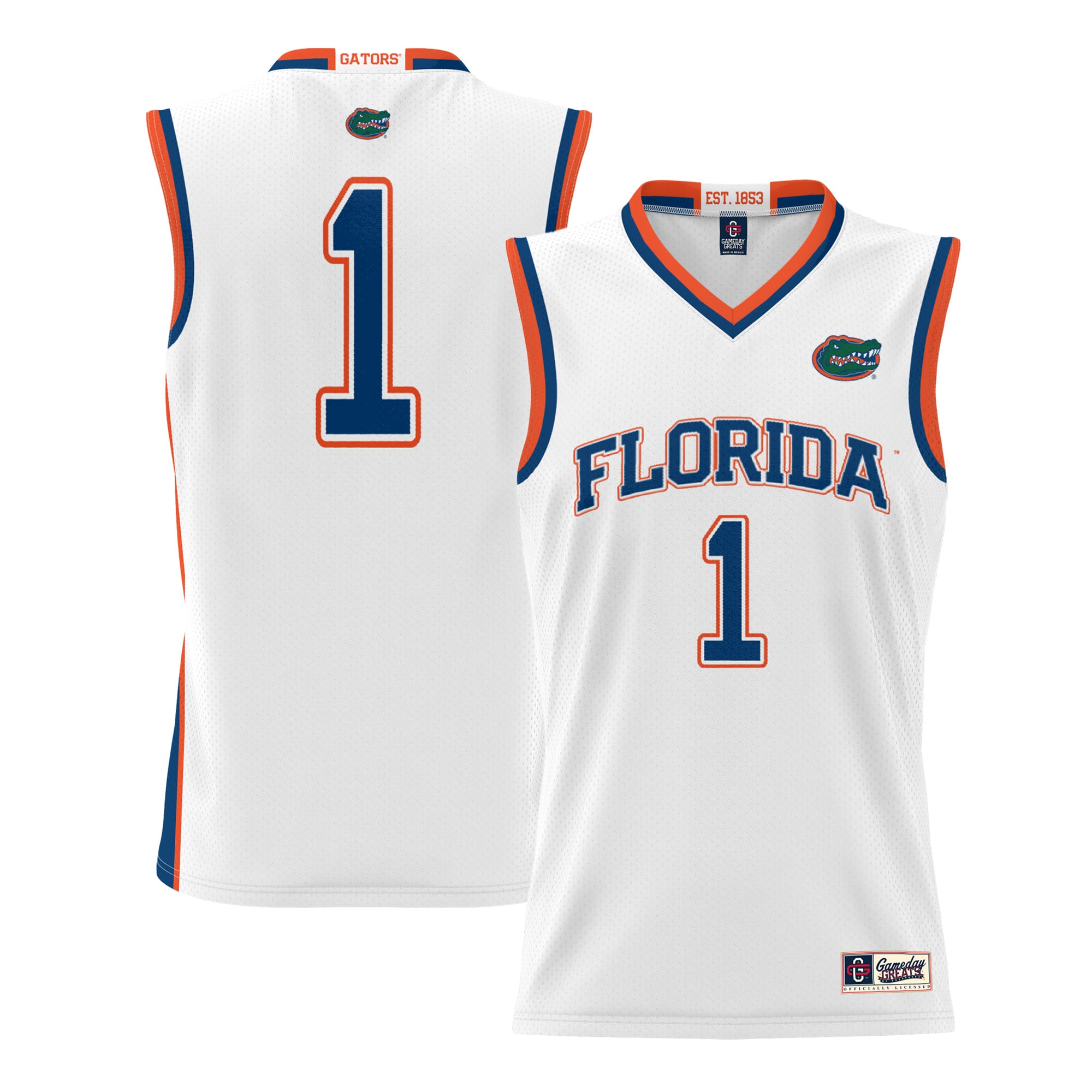 [NJP] Florida Gators GameDay Greats Youth Lightweight Basketball Jersey - White