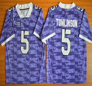 Men's None Purple 2015 comfortable College Football #5 official