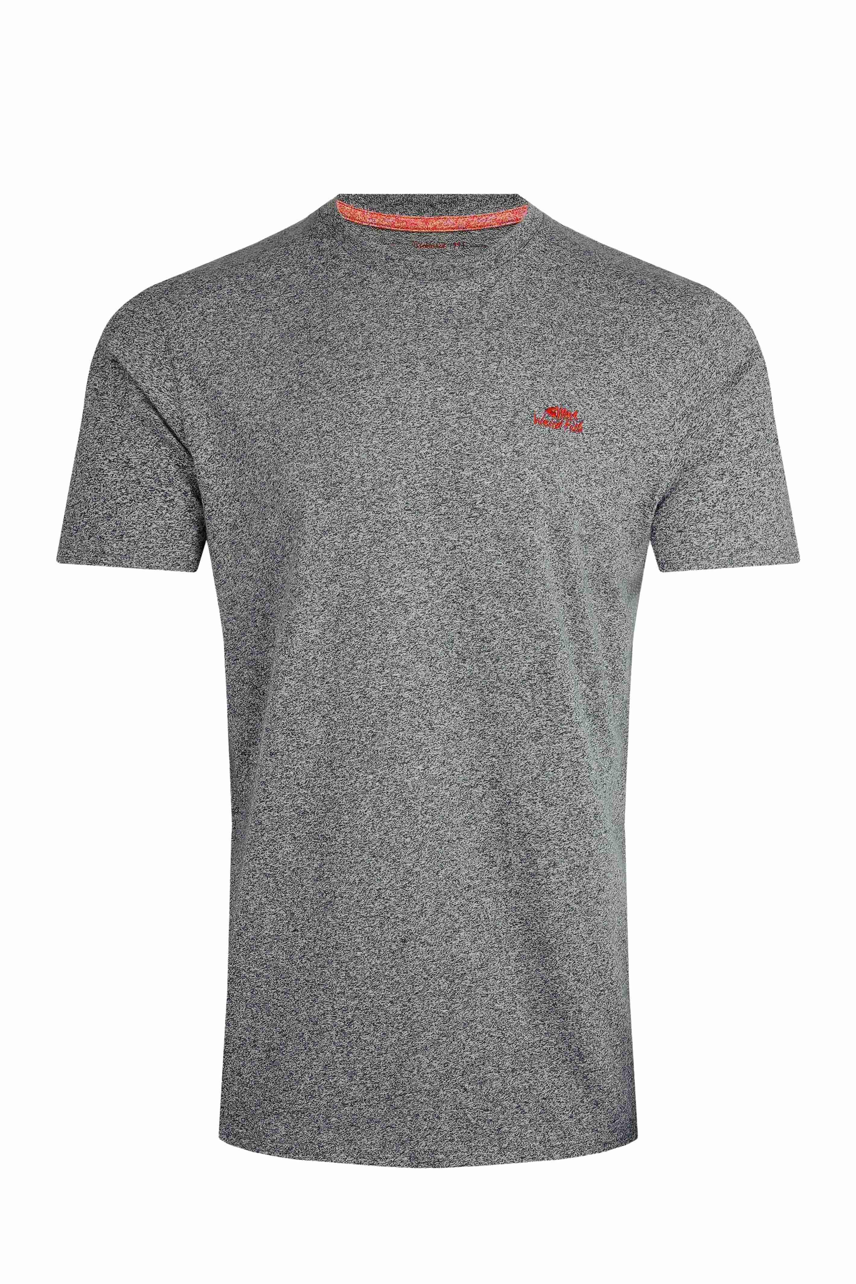 Fished Branded T-Shirt Ebony Marl