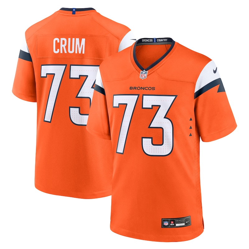 None Frank Crum DEN Broncos Championship Pro-Level Jersey for NFL Fans