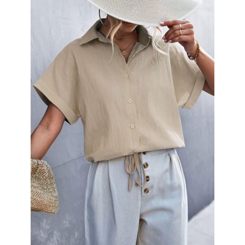 Cuffed Batwing Sleeve Shirt YP4983