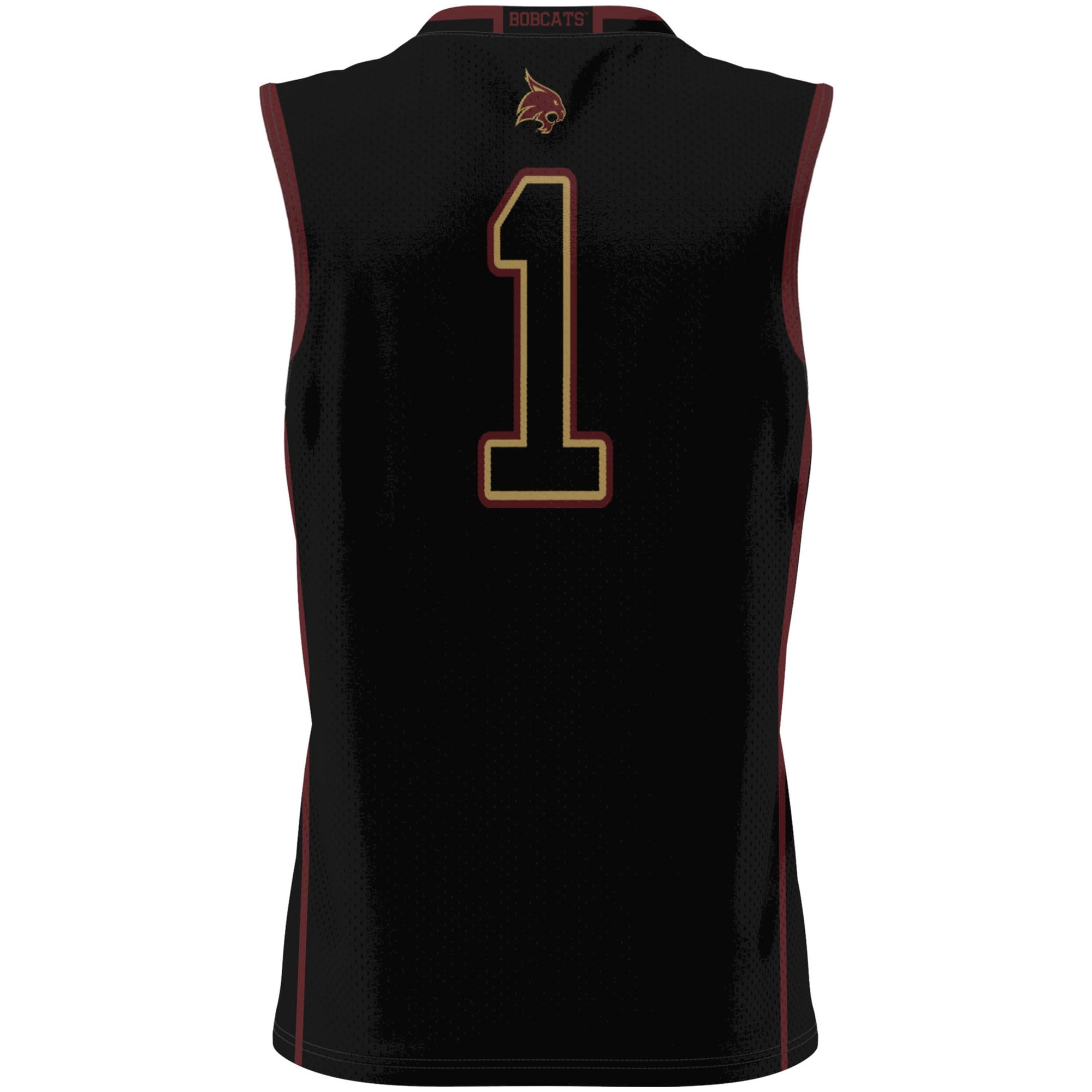 #1 Texas State Bobcats GameDay Greats Unisex Lightweight Basketball Jersey - Black