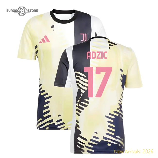 2025 Bianconeri Pre-match Shirt (yellow) (adzic 17) - Official Design