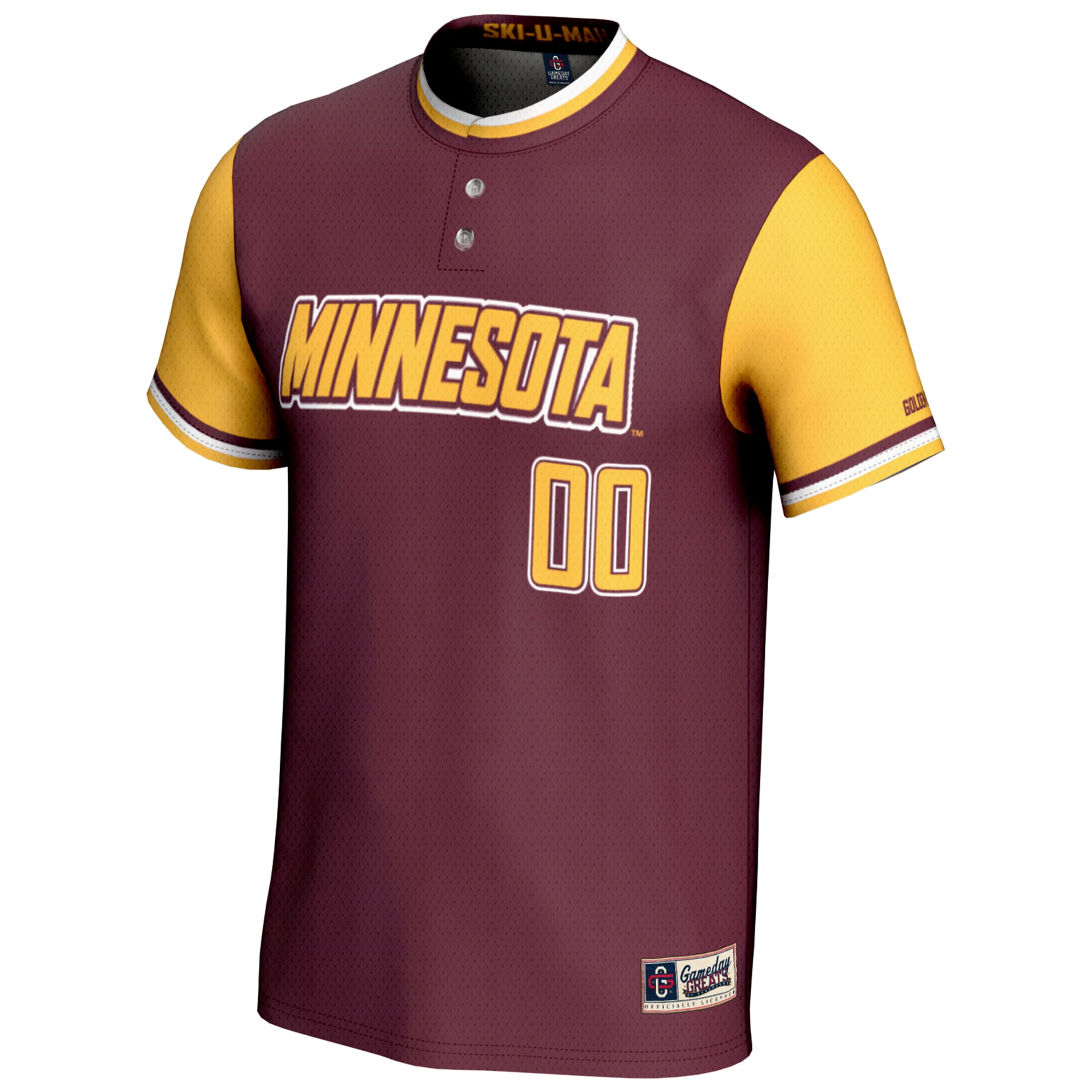 [NJP] Minnesota Golden Gophers GameDay Greats Unisex NIL Pick-A-Player Lightweight Softball Jersey - Maroon