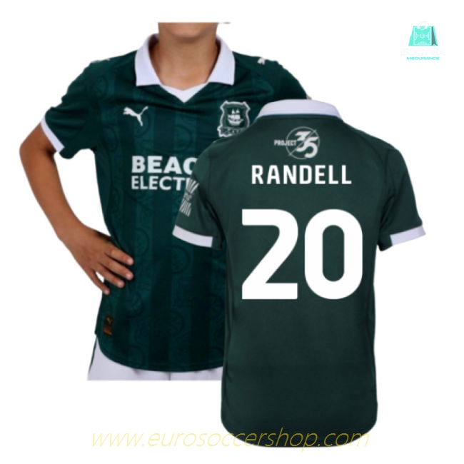 2025-2026 Plymouth Argyle Home Shirt (Kids) (Randell 20)