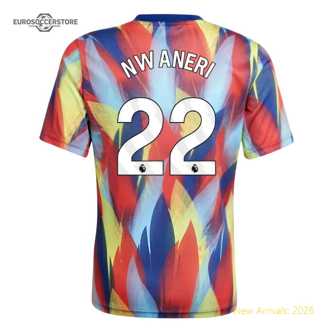 2025-2026 Arsenal Pre-Match Shirt (Victory Blue) - Kids (Nwaneri 22)