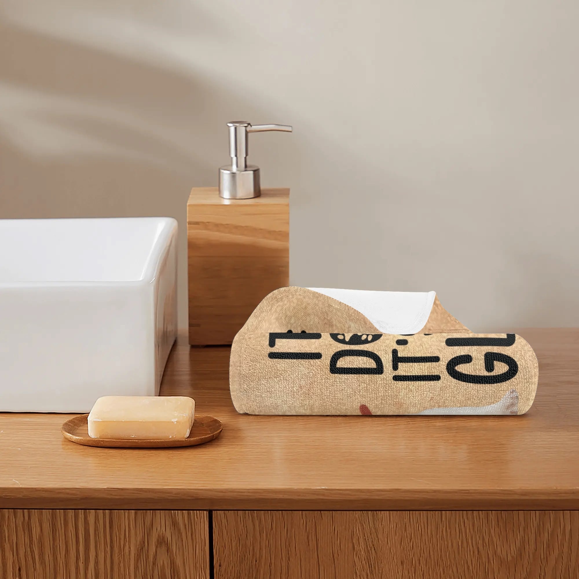 Durable Personalized Frenchie Towel With Custom Name And Image for Daily