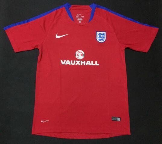 England 2016 Red Training Jersey Shirt - Official Replica 15052