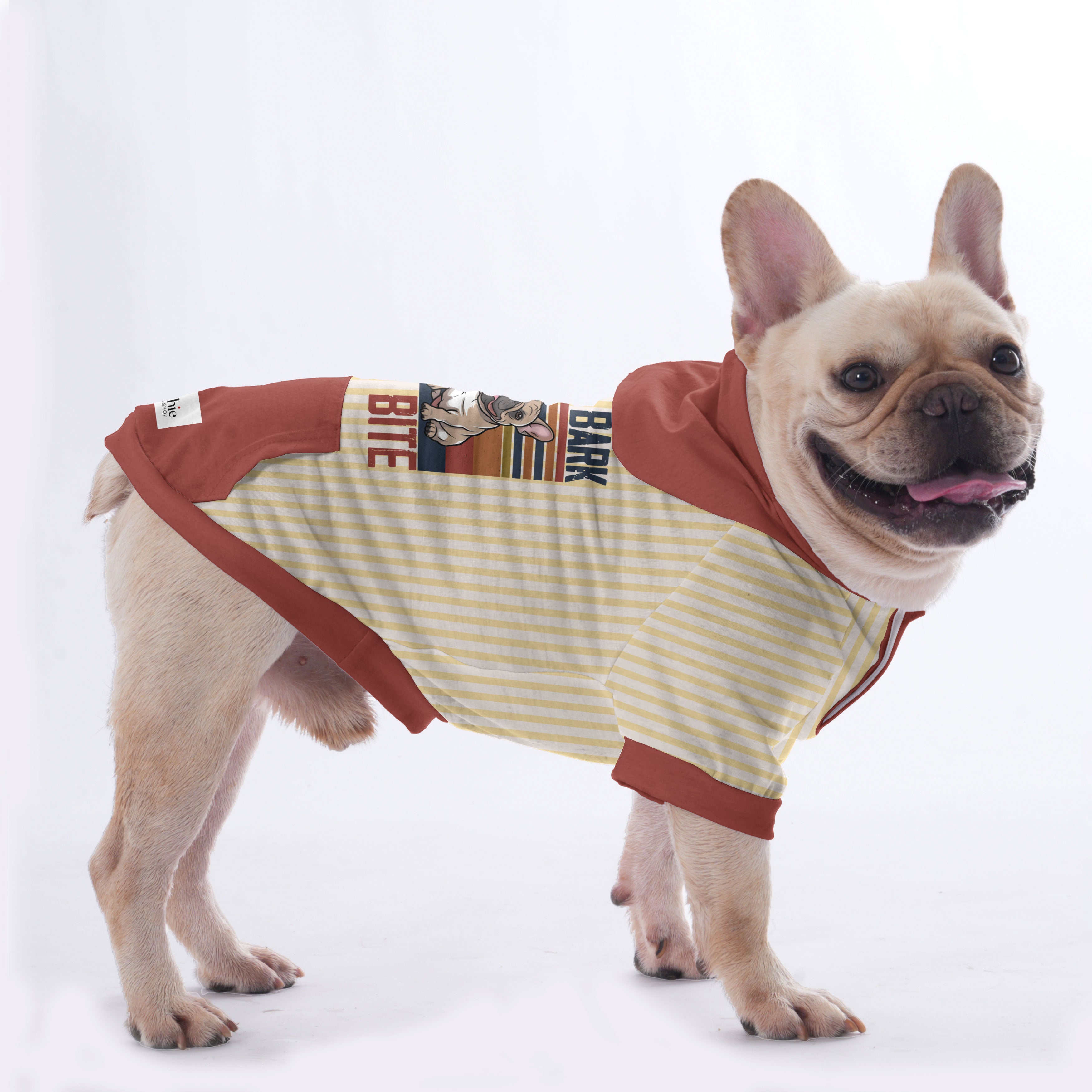 All bark No bite - Hoodies for French Bulldog | Frenchie Shop Original