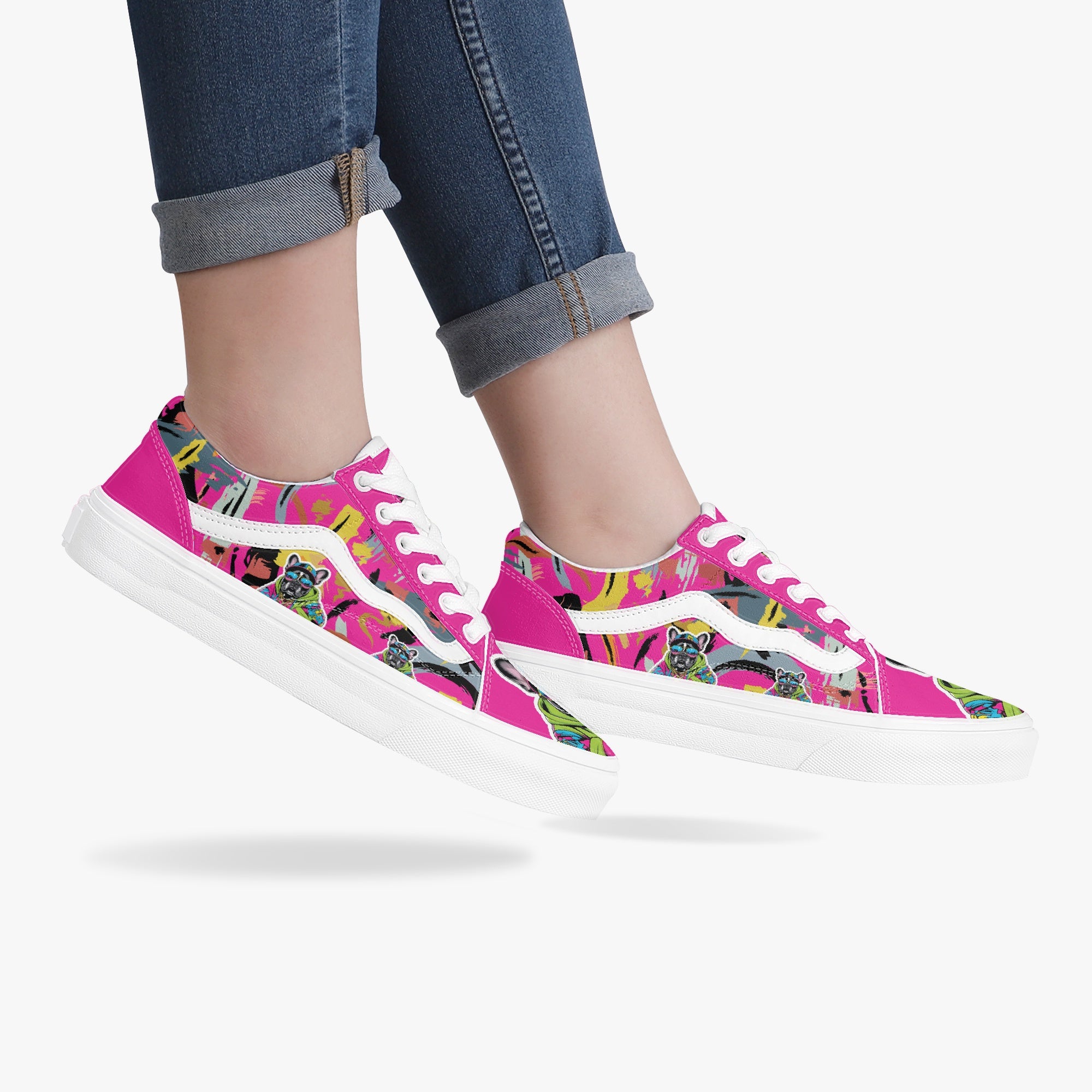 Sparky - Trendy Low-Top Canvas Sneakers