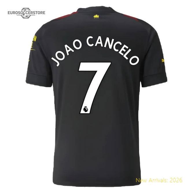 Official 2022-2023 Man City Away Shirt (joao Cancelo 7) - Premium