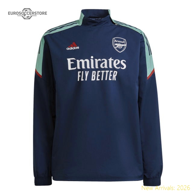 Official Arsenal 2021-2022 Eu Hybrid Top (blue) - Premium Quality