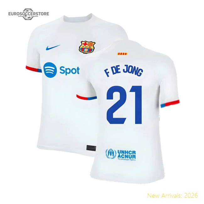 Durable Kids Football Team F De Jong Jersey 2023-2024 Moisture-wicking