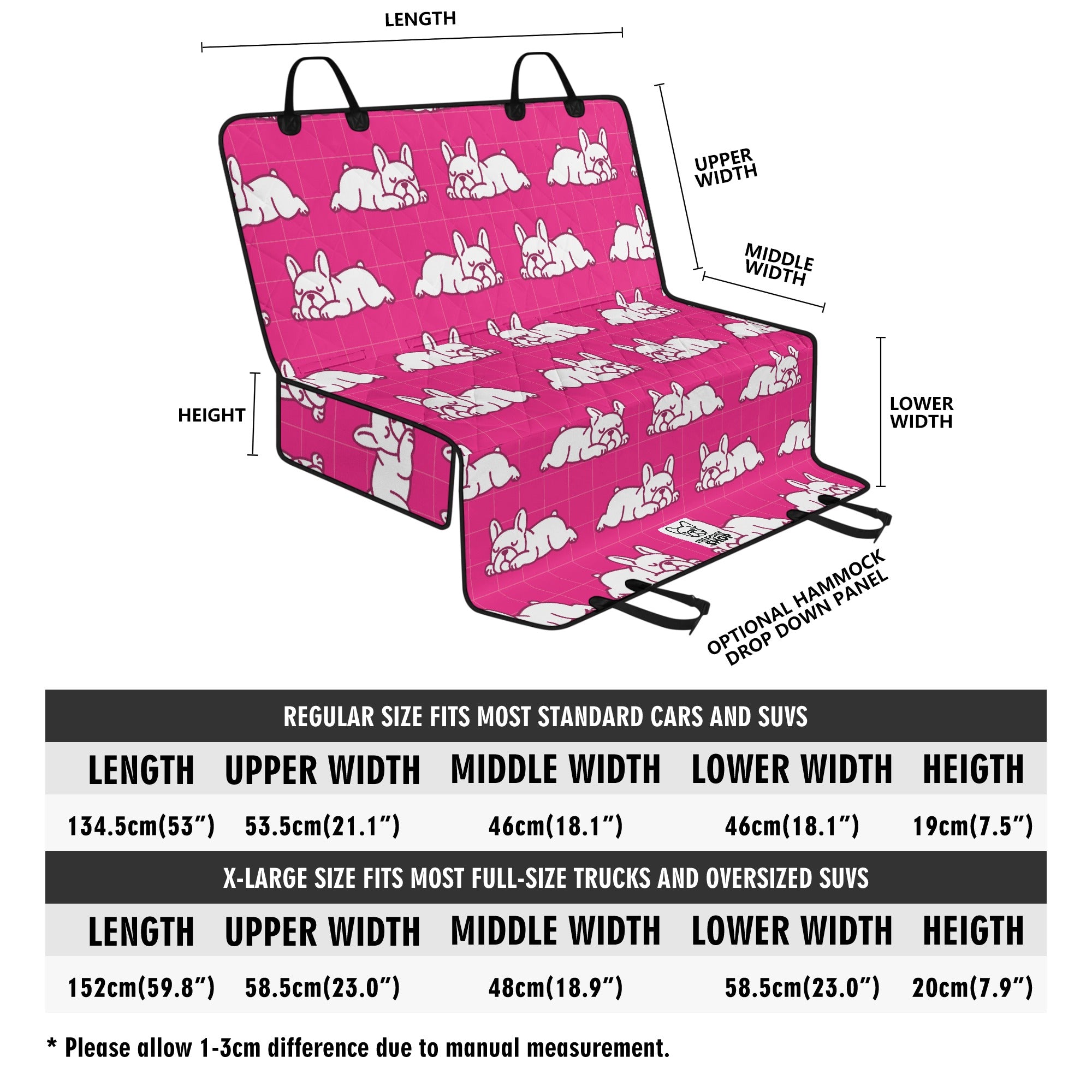 - French Bulldog Car Pet Seat Covers For French Bulldog Pet Gear