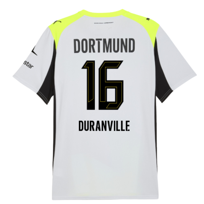 Supporter 2025-2026 Borussia Dortmund Away Shirt (Duranville 16)