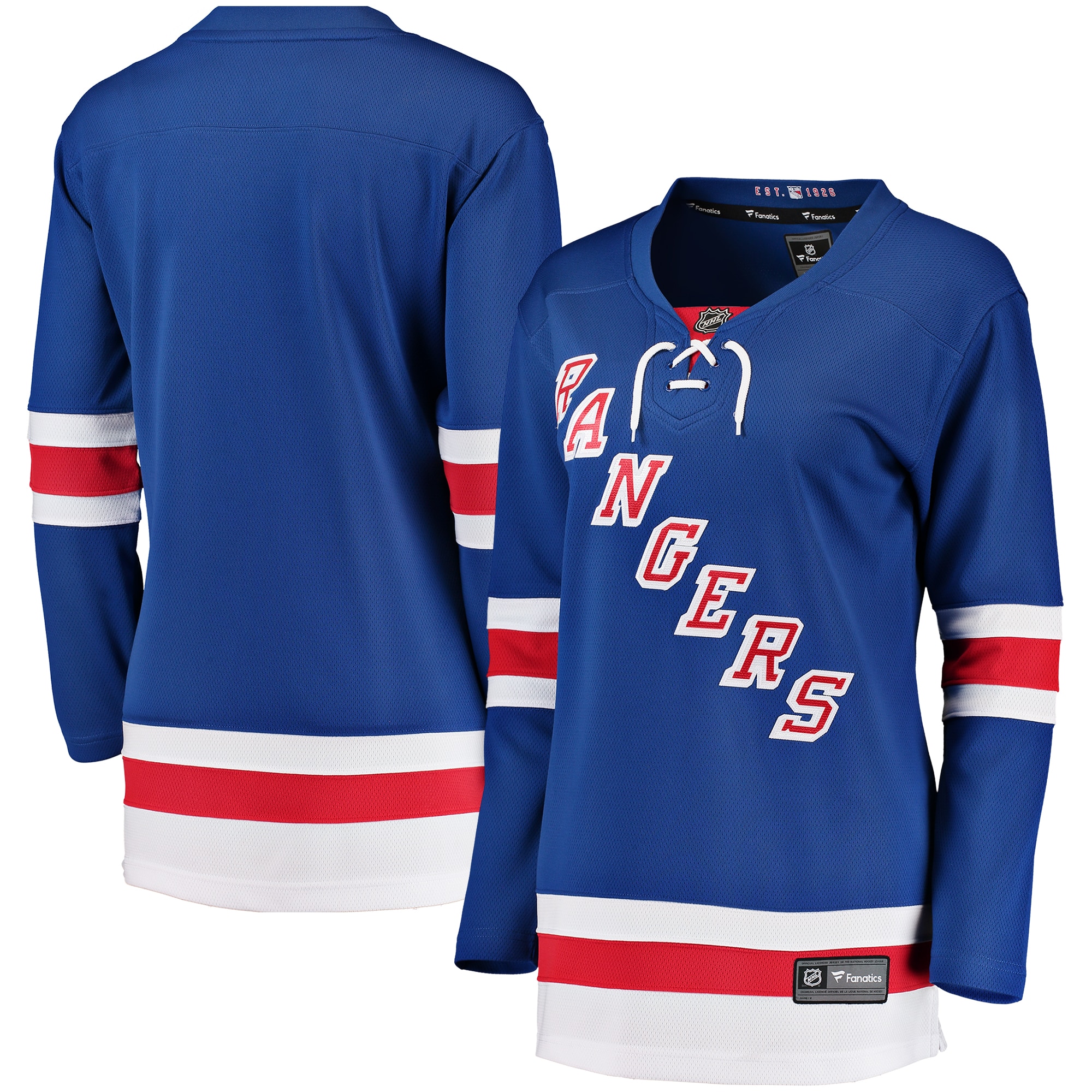 [SJH] New York Rangers Women's Home Breakaway Jersey - Blue