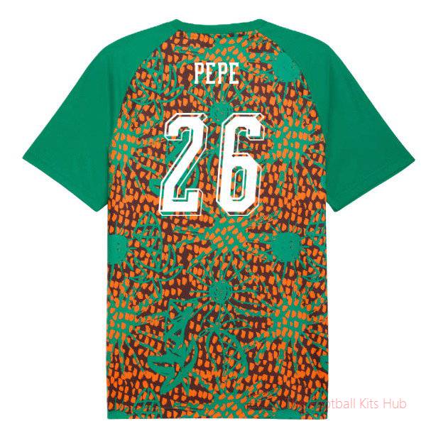 2026-2027 Ivory Coast Warm Up Jersey (Sport Green) (Pepe 26)