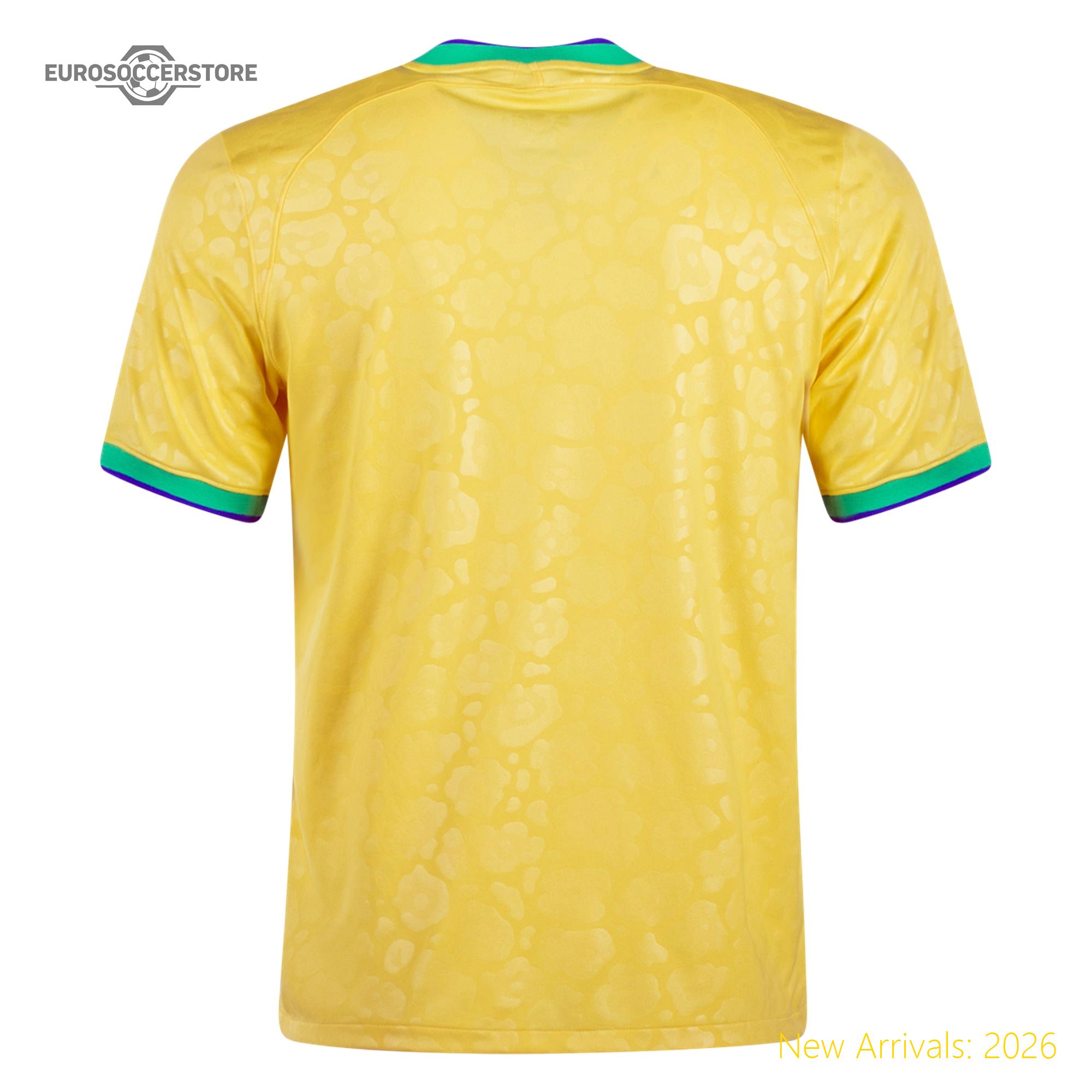 Official Team Merchandise Kids Bra Brazil Home Home Premium-quality