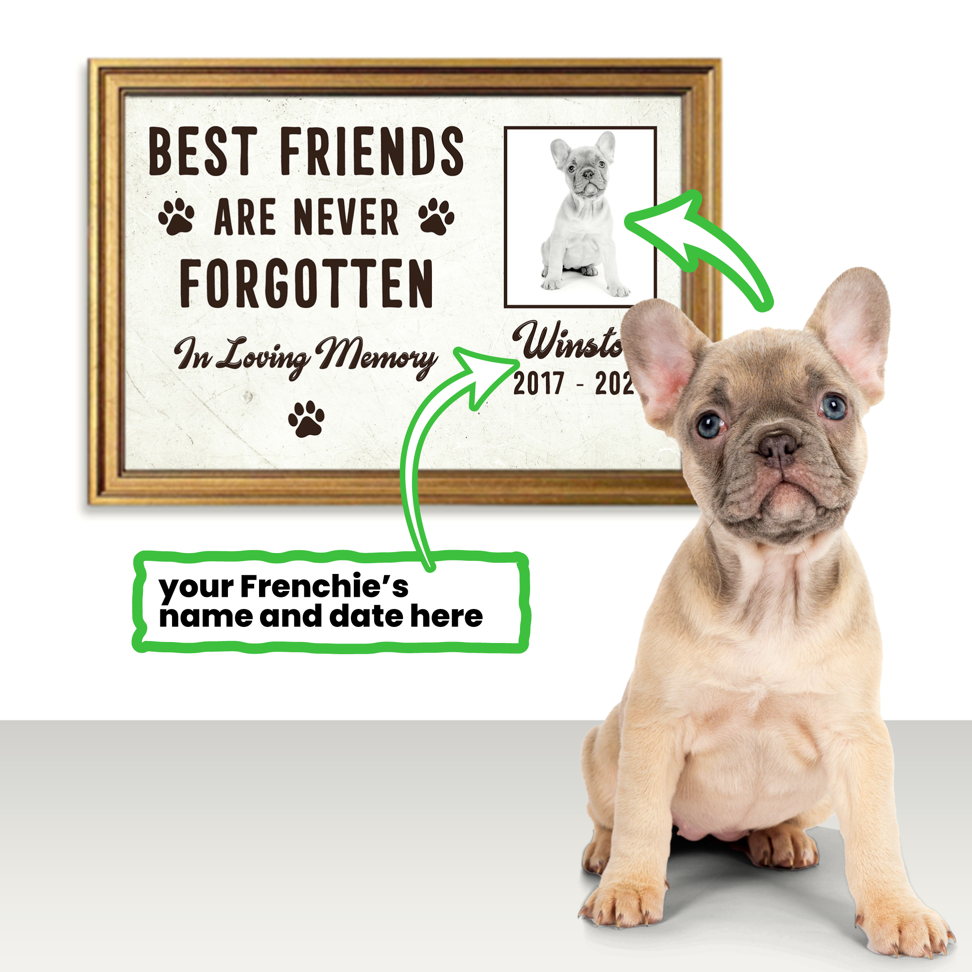 Bulldog Themed Personalized Framed Poster • Wall Decoration Everyday Use