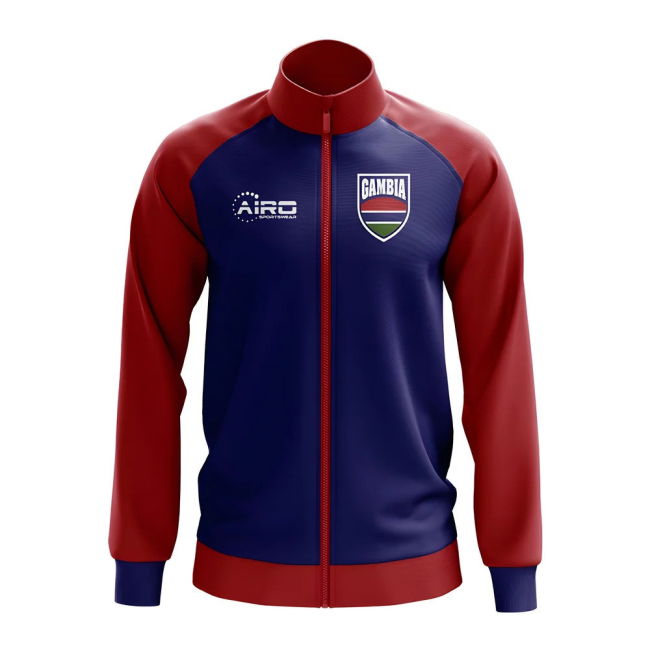 Exclusive-Design Gambia Concept Football Track Jacket (Blue)