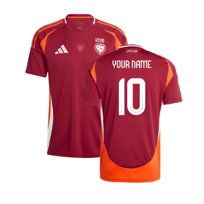 2024-2025 Latvia Home Shirt (Your Name) Authentic Premium