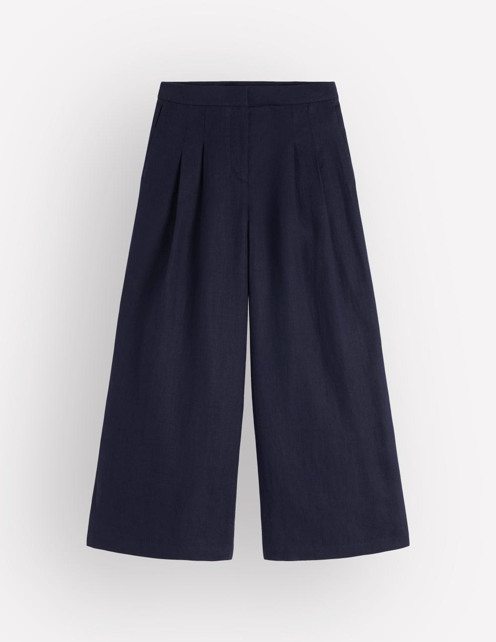 Pleated Linen Culotte
