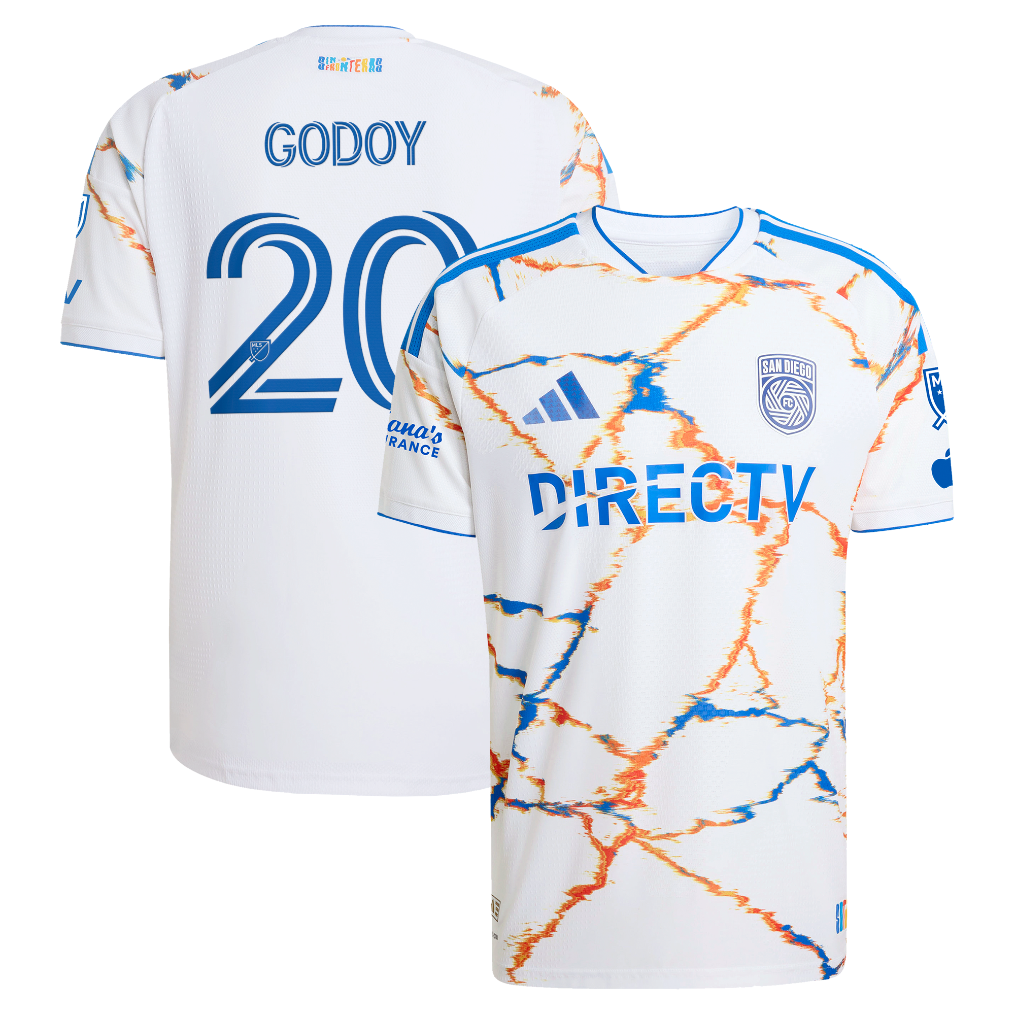 [SJH] Anibal Godoy San Diego FC 2026 Unprecedented Unity Kit On-Field Authentic Patch Jersey - White