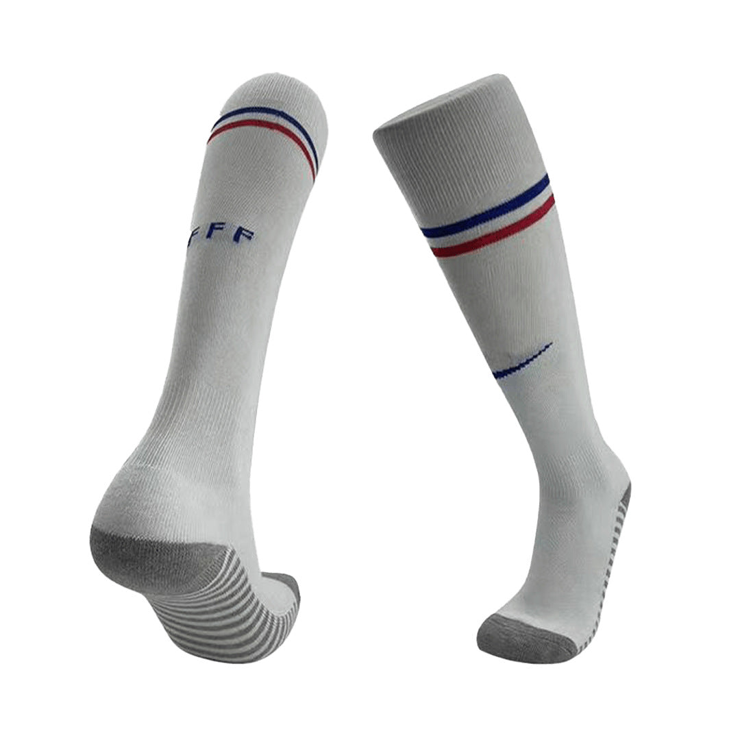 France Away Soccer Socks Euro 2024 For Adults Authentic Kit