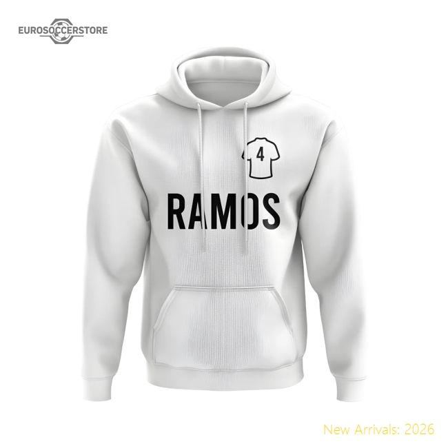 Excellent Sergio Ramos Real Madrid Number Hoody (white)
