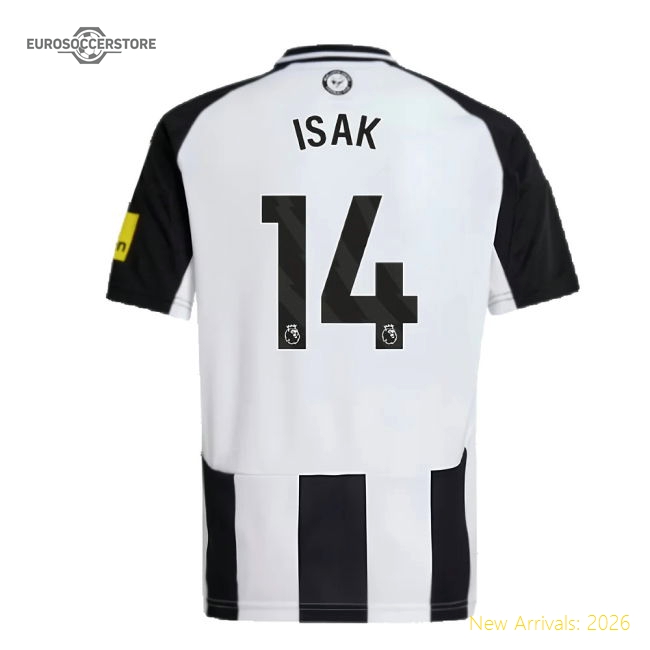 Breathable Newcastle Kids Isak Jersey 2024-2025 Machine-washable