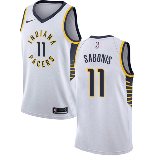White IND Indiana Pacers #11 Nike Official Jersey NBA Fan Apparel