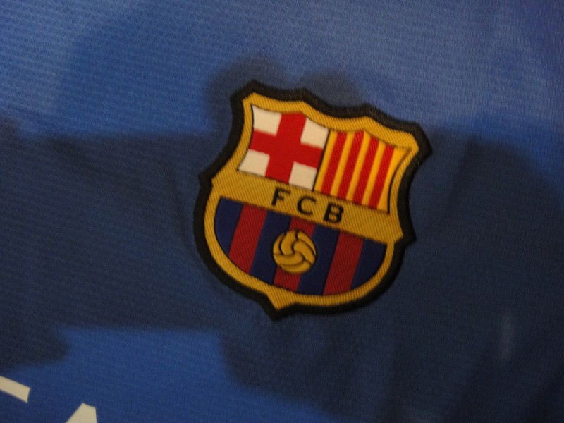 Official Barca 13-14 Barcelona Blue Training Jersey Shirt