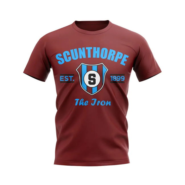 Scunthorpe T-Shirt - Maroon (Unisex