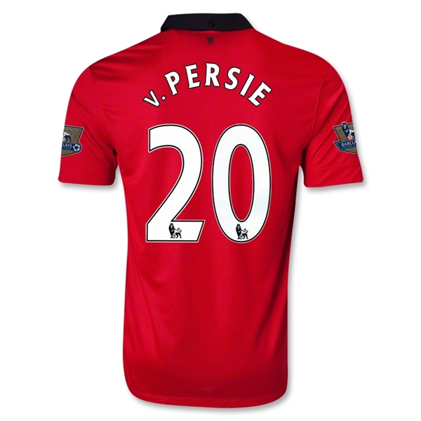 13-14 Manchester United 20 VPERSIE Home Jersey Shirt - Official